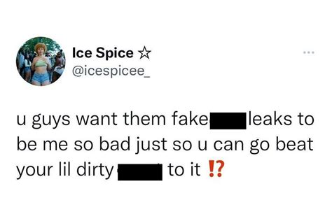 ice spice leakef|Ice Spice Addresses Leaked Text Messages In New Interview